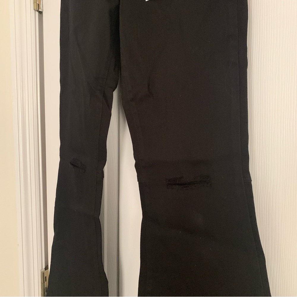 O2 Denim Black Bell Bottom Flares - Picture 7 of 9